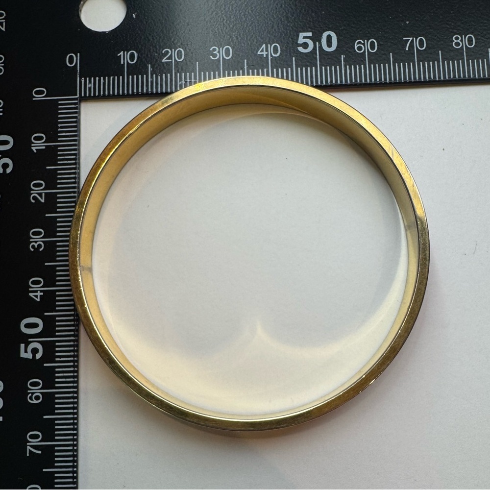 Monet Red and Gold enameled Bangle - Picture 6 of 8